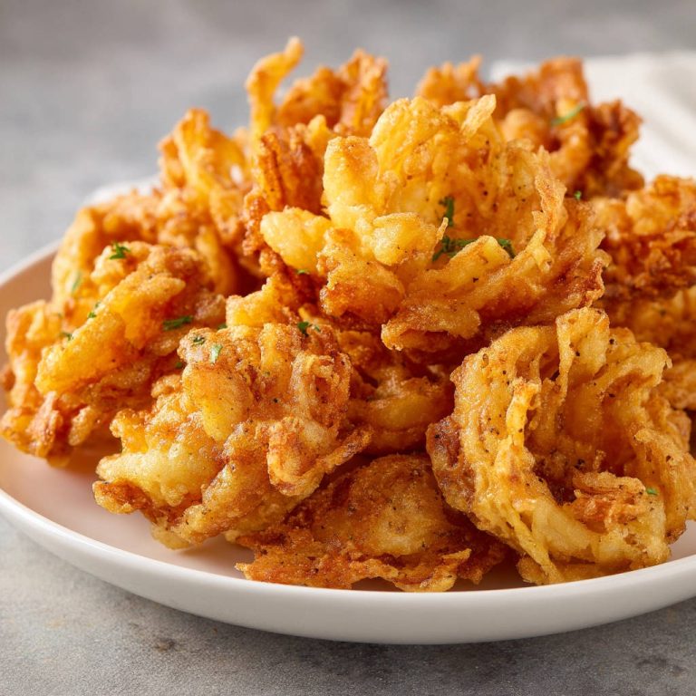 Knusprige Zwiebelstücke: So gelingen sie perfekt und fächern auf!