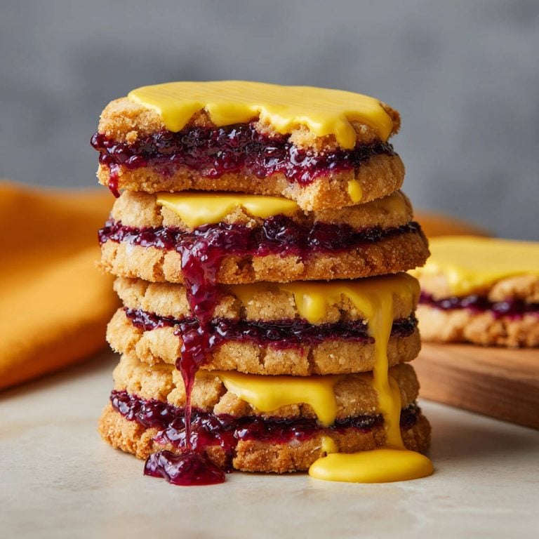 Stapel-Kekse mit Beerenfüllung und Zitronenglasur: So bleiben sie perfekt saftig!