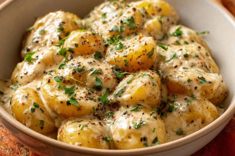 Kartoffeln in Kräutersauce