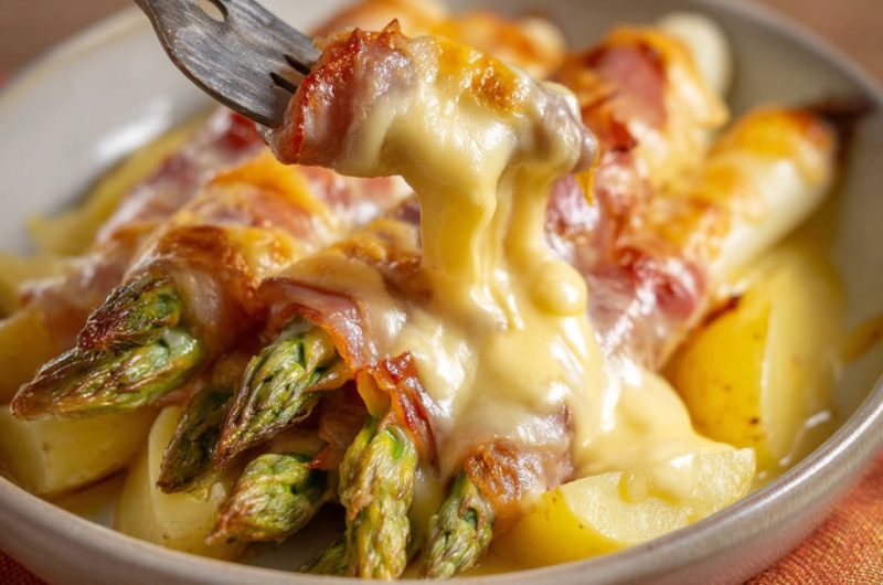 Spargel-Gratin
