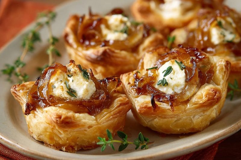 Ziegenkäse-Zwiebel-Törtchen
