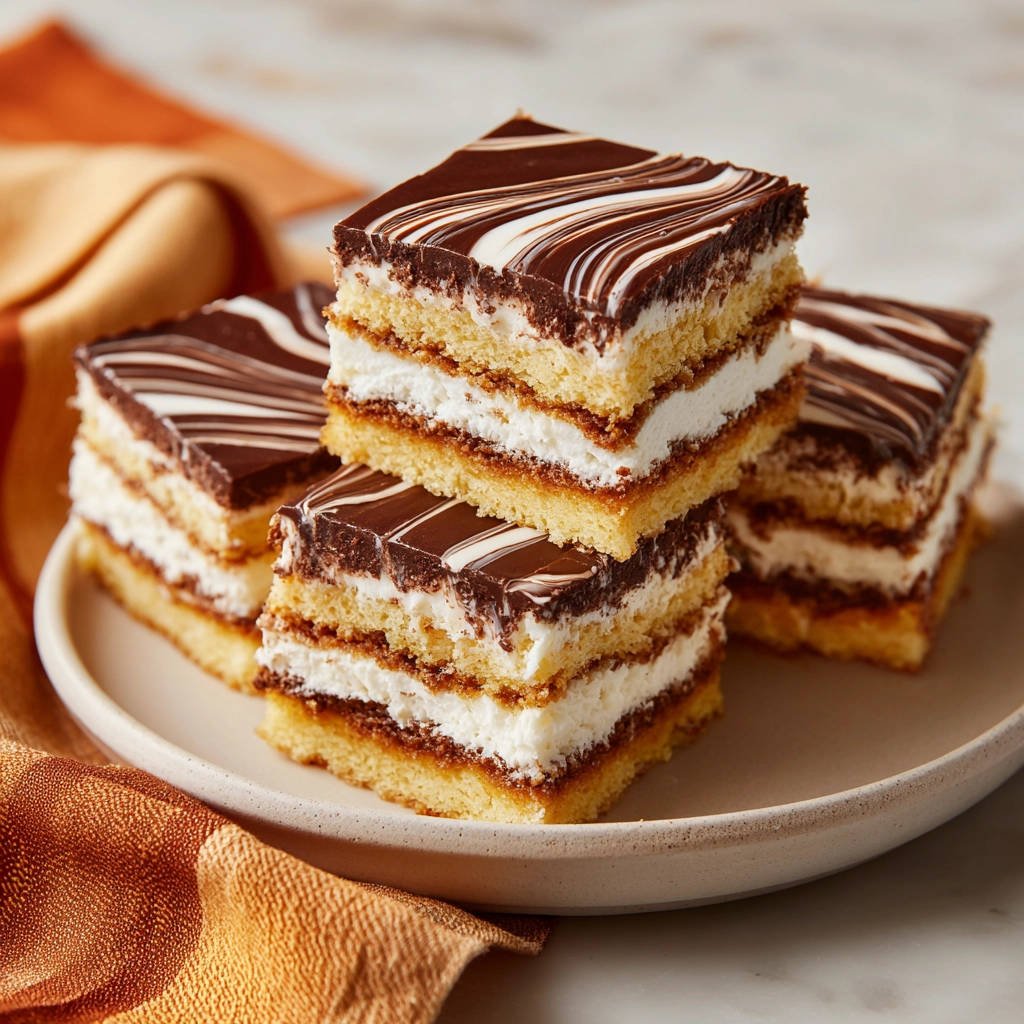 Geschichtete Schokoladen-Creme-Schnitten: So zerläuft die Füllung nie ... Geschichtete Schokoladen-Creme-Schnitten: So zerläuft die Füllung nie ...