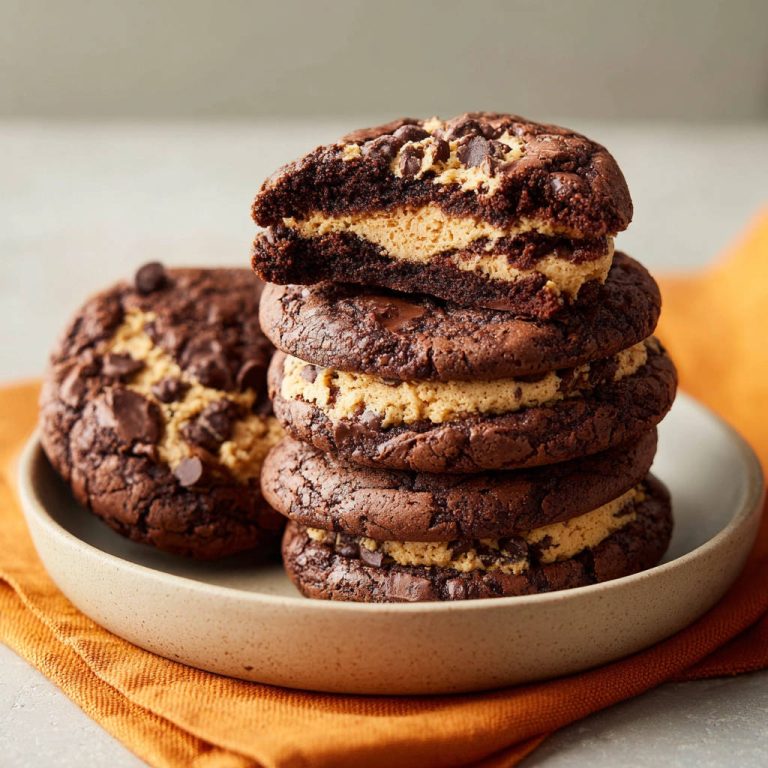 Schoko-Erdnussbutter-Sandwich-Kekse: Nie wieder trockene Kekse!