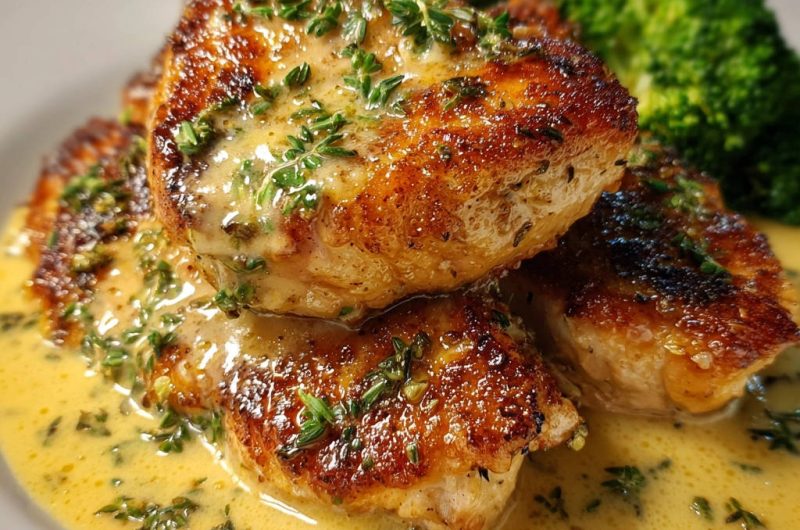 Hähnchen in cremiger Soße