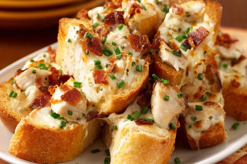 Hähnchen-Käse-Baguettes