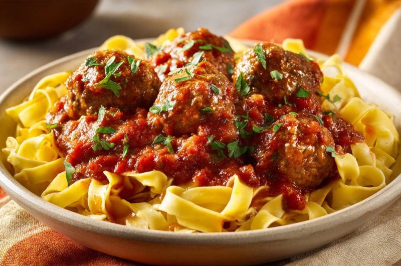 Pasta Hackbällchen
