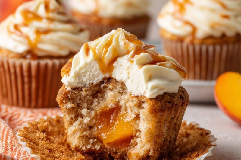 Pfirsich-Cupcakes