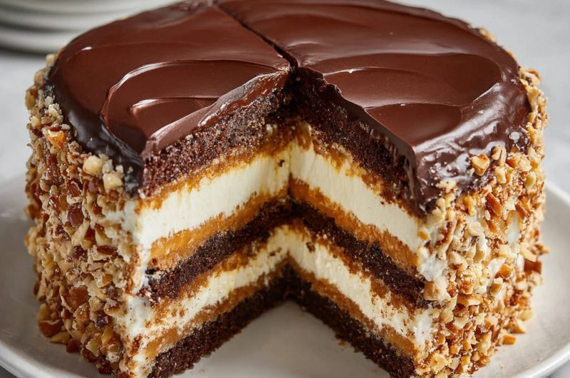 Schokoladen-Karamell-Torte