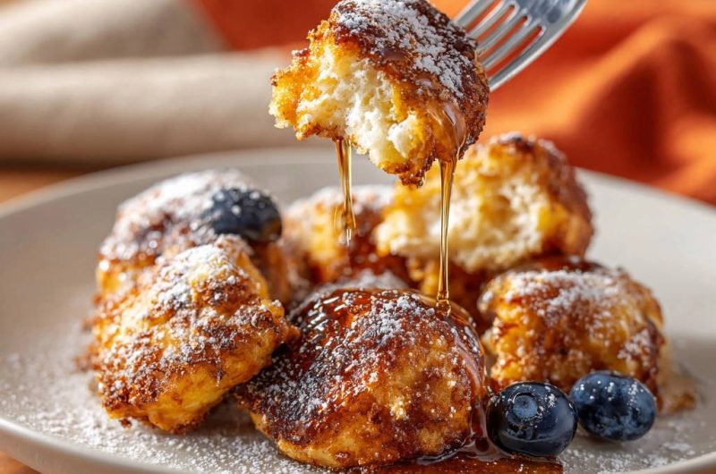 Luftige Pfannkuchen-Bällchen