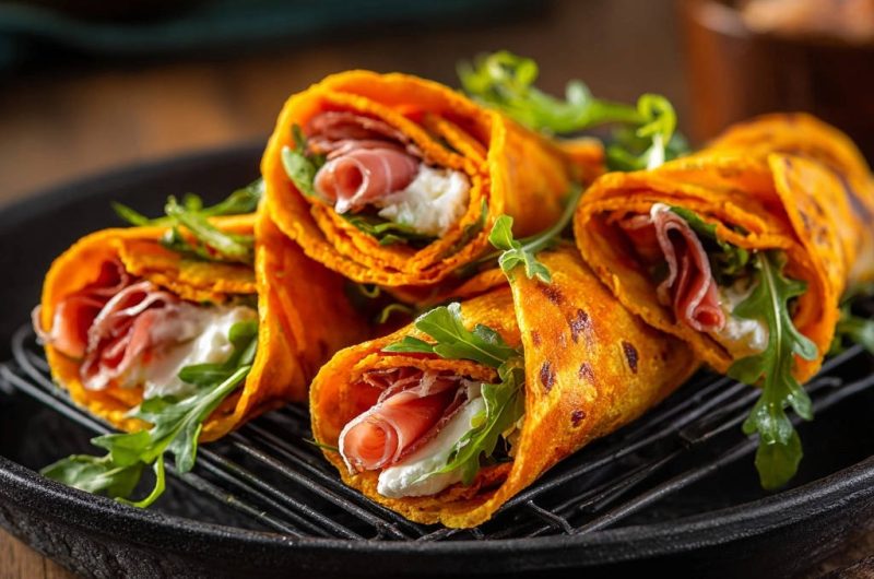 Schinken-Rucola-Wraps