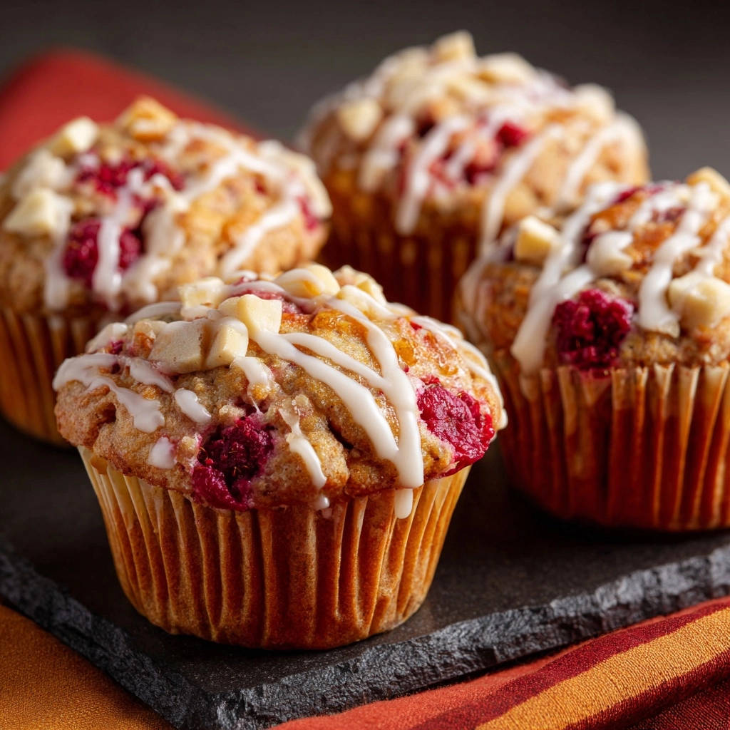 Himbeer-Weiße Schokolade Muffins mit einem süßen Schaumkuss-Topping und zarten Himbeerstückchen.