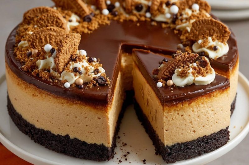 Cremiger Biscoff-Cheesecake