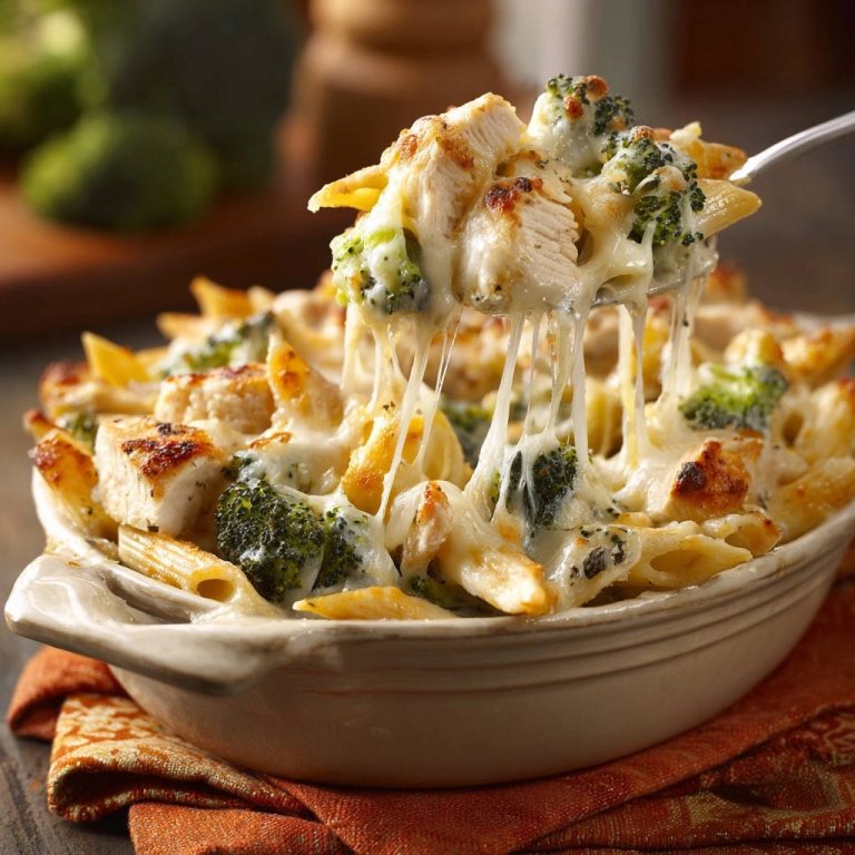 Cremiger Hähnchen-Brokkoli-Nudelauflauf: Mit perfekter Käse-Schmelze