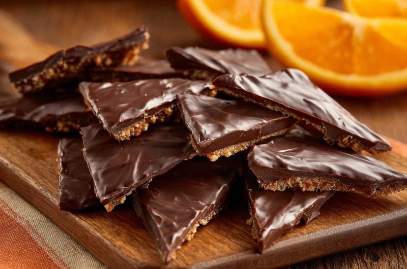 Edle Schoko-Orangen-Dreiecke