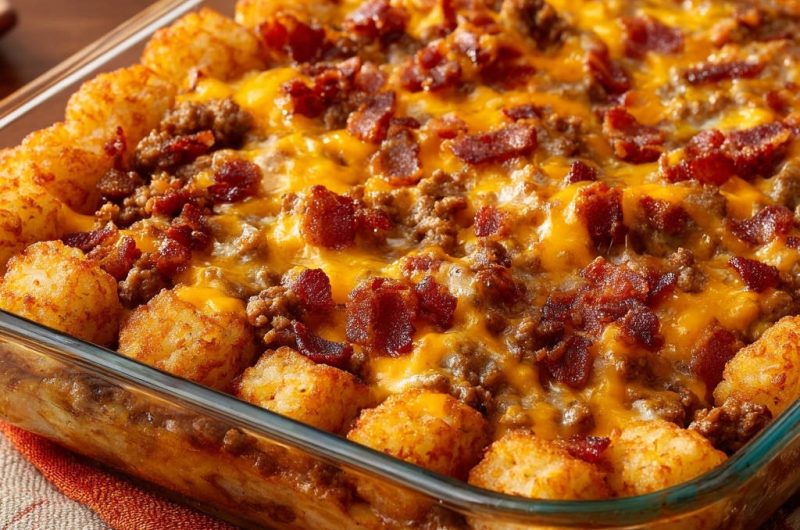 Herzhafter Knusper-Auflauf mit Tater Tots
