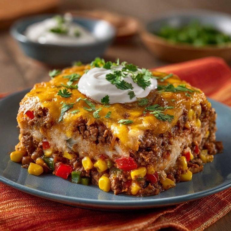 Mexikanischer Hackfleisch-Schichtauflauf: Nie wieder wässriger Boden!