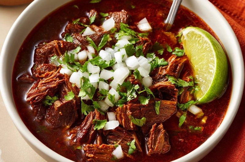 Zarter Rindfleisch-Eintopf mit Limette und Koriander
