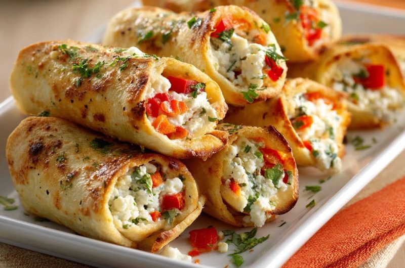 Feta-Paprika-Rollen