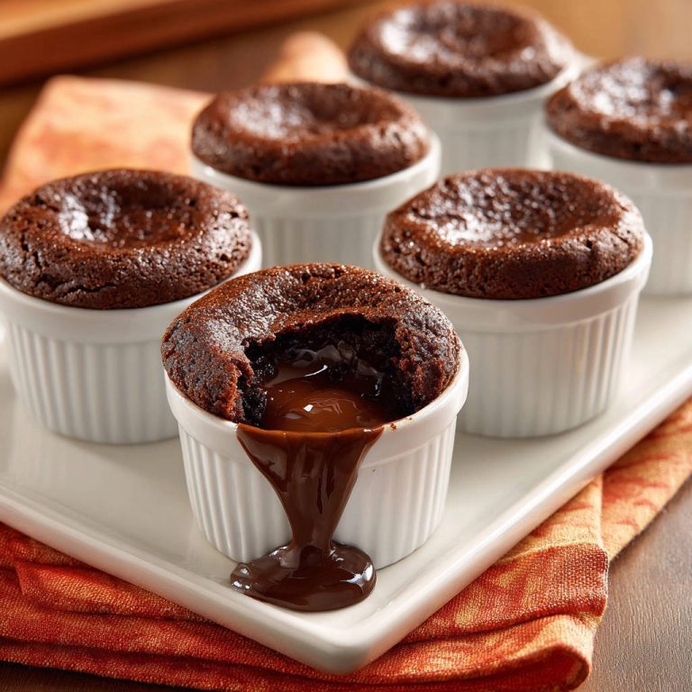 Perfekte Schmelzkuchen mit unwiderstehlich schmelzendem Kern, detailreiche Nahaufnahme des flüssigen Schokoladeninneren.