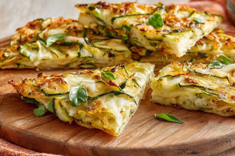Zucchini-Käse-Fladenbrot