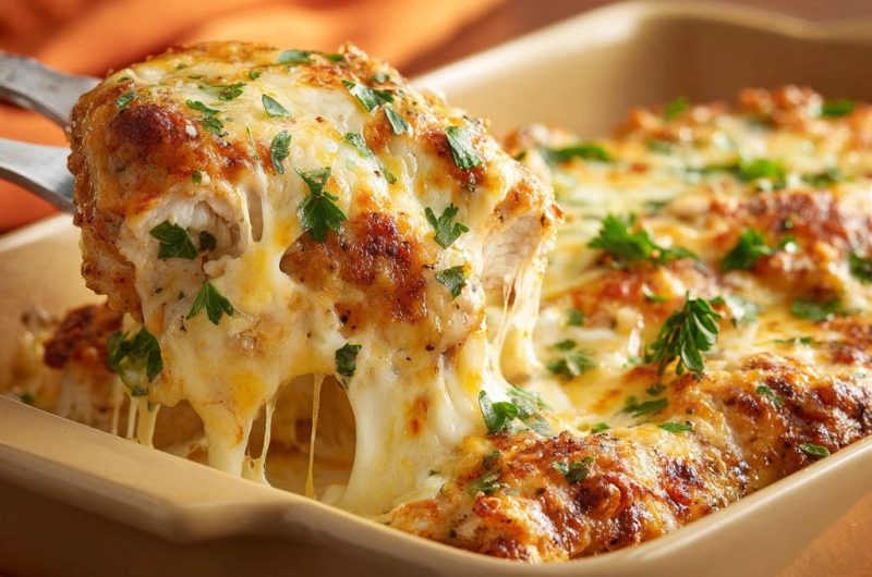 Überbackenes Kräuter-Hähnchen