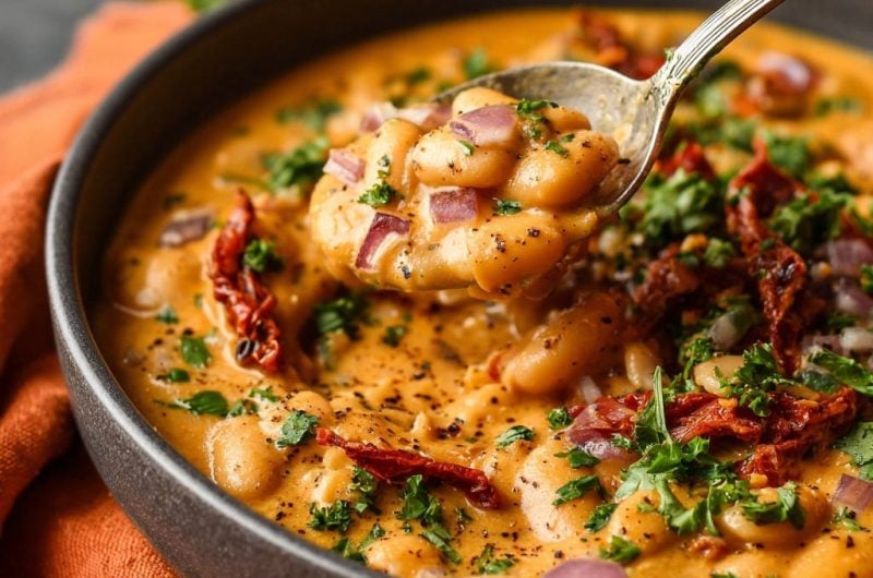 Cremige Tomaten-Bohnen-Pfanne