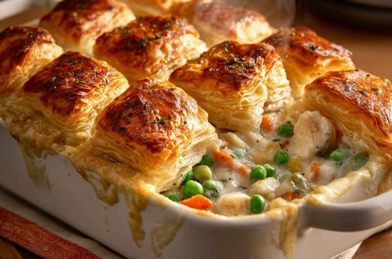 Cremiger Hähnchen-Topf-Auflauf