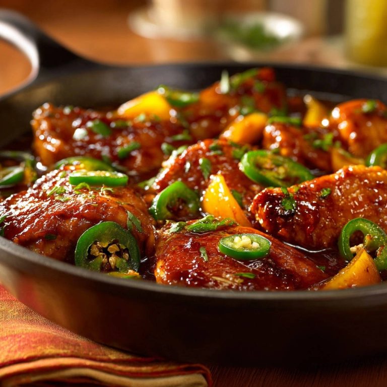 Exotische Hähnchenpfanne mit Ananas und Jalapeño: Nie wieder trockenes Huhn!