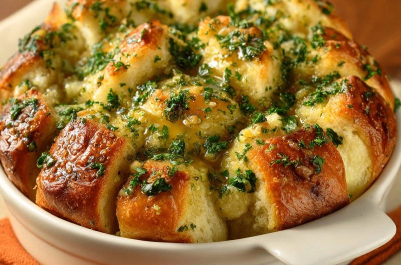 Knoblauch-Käse-Zupfbrot vom Feinsten