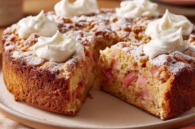 Rhabarber Streuselkuchen