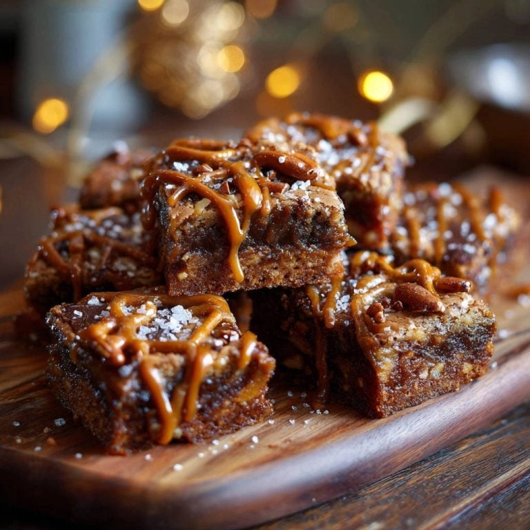 Salzig-süße Karamell-Nuss-Schnitten: Der Trick für unwiderstehlich zähe Bissen