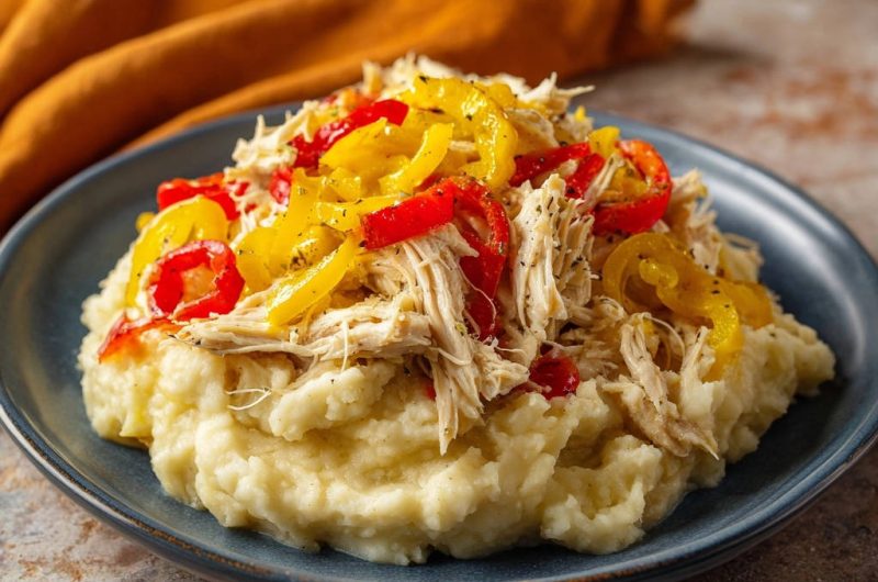 Zartes Hähnchen-Paprika-Püree