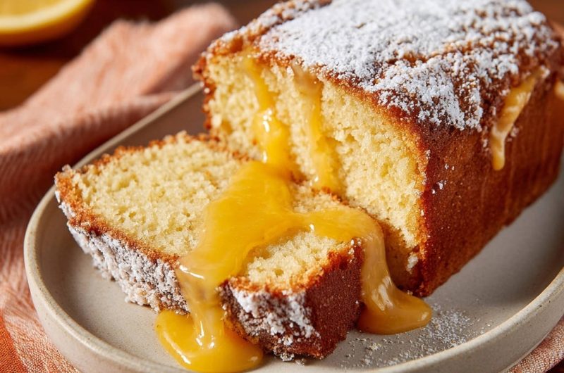 Zitronenkuchen mit cremigem Kern