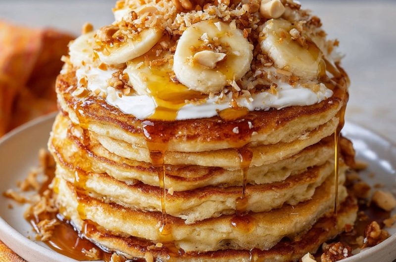 Bananen-Kokos-Pfannkuchen