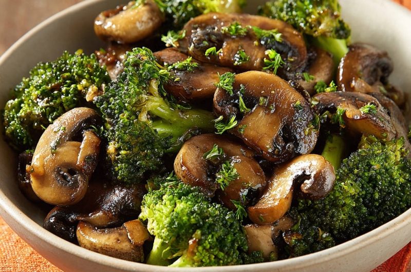Brokkoli-Champignon Pfanne