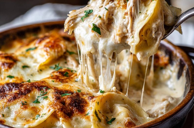 Hähnchen-Ravioli-Auflauf