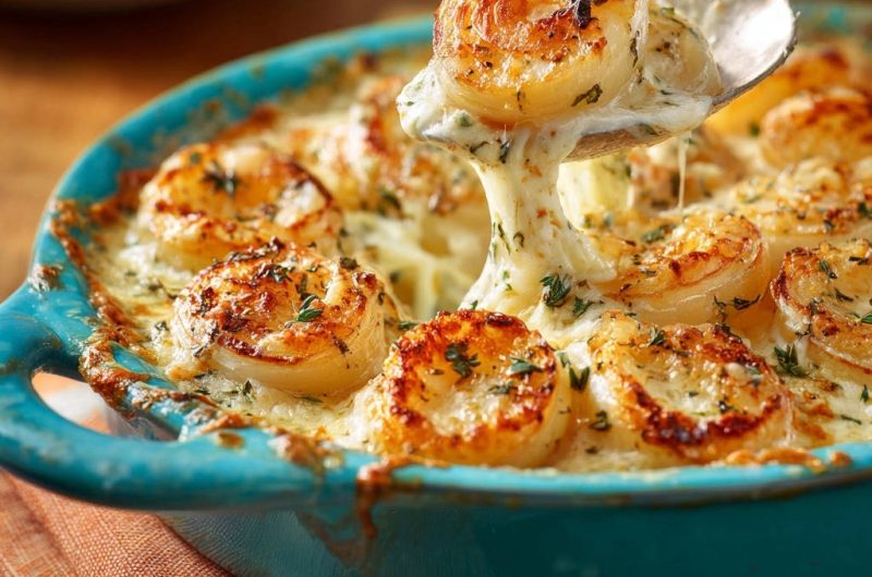 Knoblauch-Garnelen-Gratin