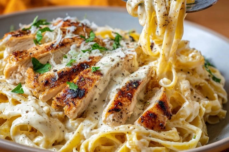 Hähnchen-Fettuccine Alfredo