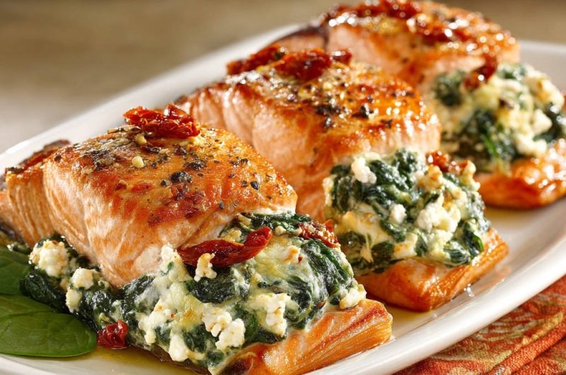 Gefüllter Lachs