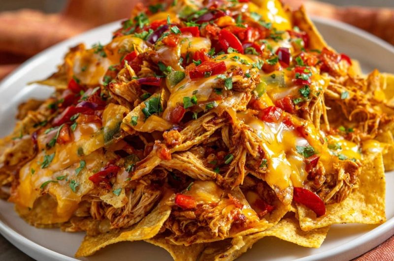 Hähnchen-Nachos