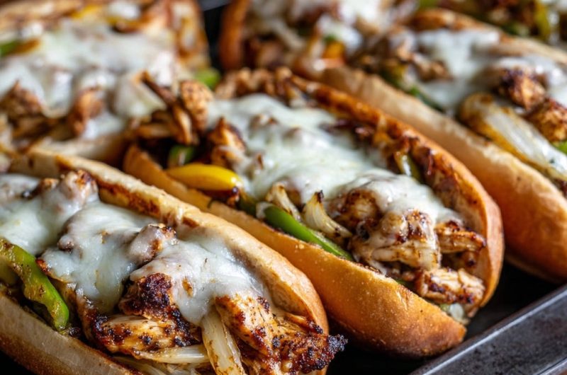 Hähnchen-Philly-Style Subs