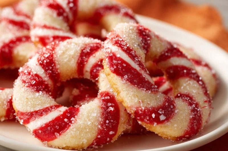 Festliche Zuckerstangen-Kekse