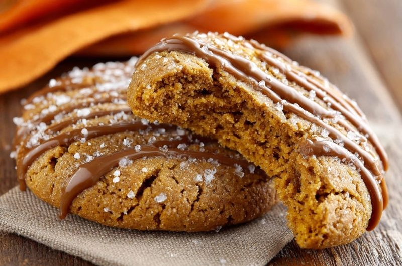 Herbstliche Karamell-Salz-Kekse