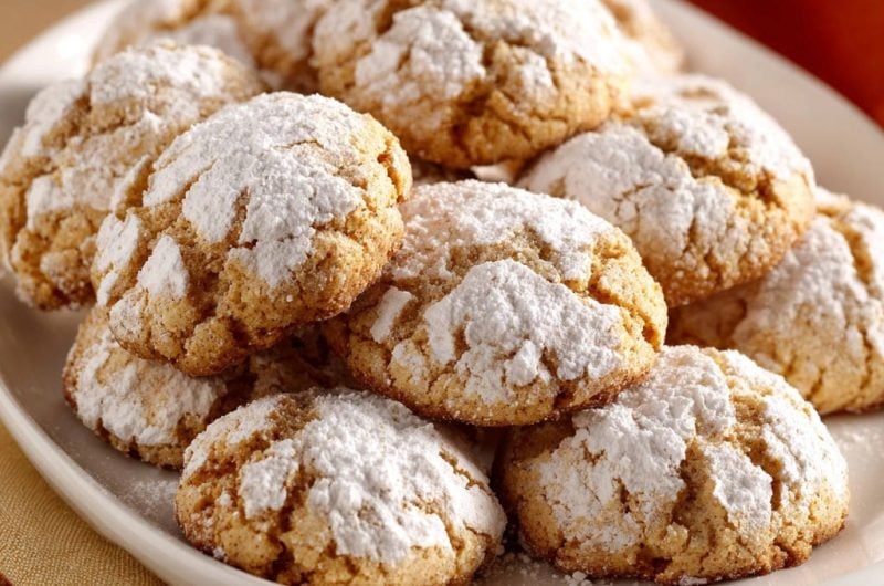 Winterliche Crinkle-Kekse