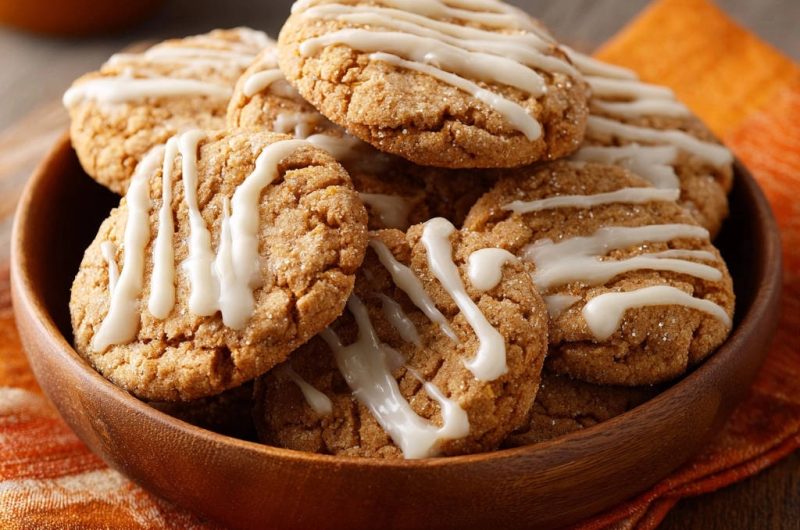 Winterliche Gewürzkekse mit Zitronenguss