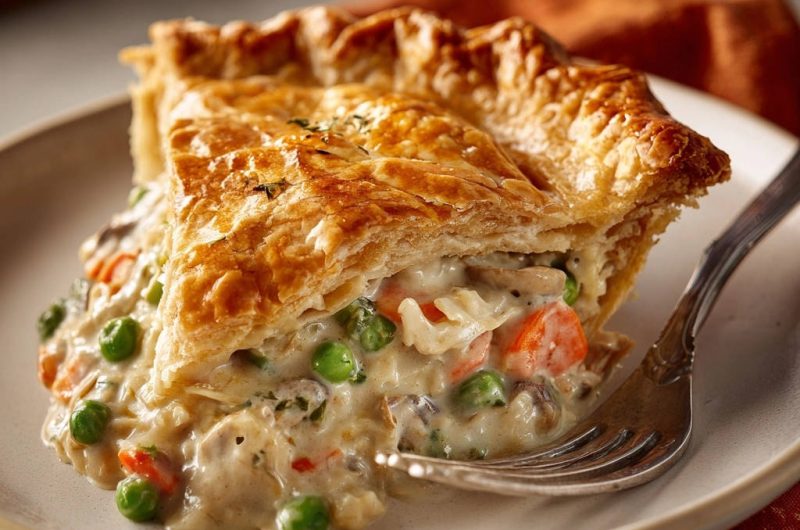 Hähnchen-Gemüse-Pastete