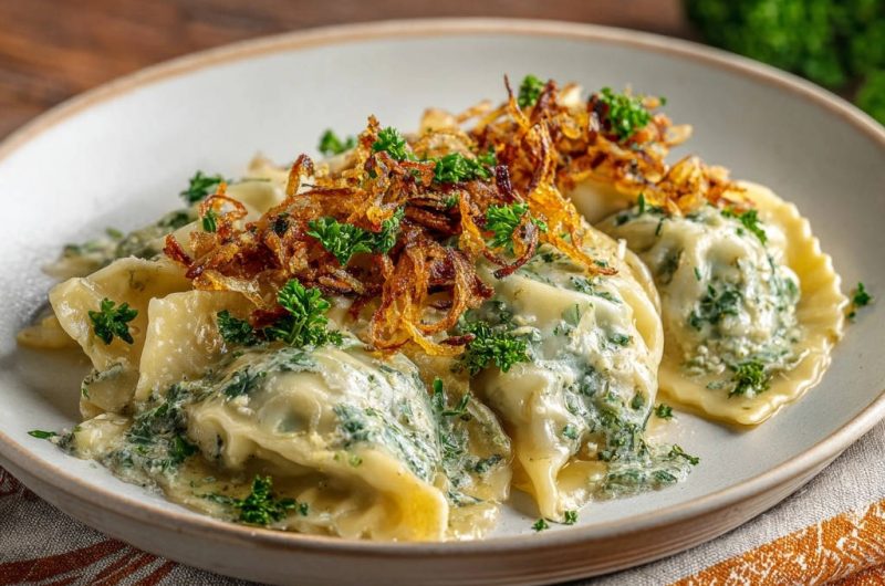 Spinat-Maultaschen