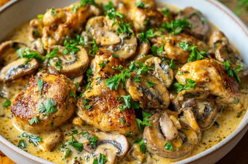 Pilz-Hähnchen