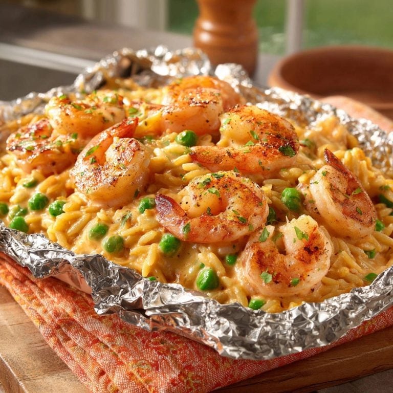 Cremige Orzo mit Gebratenen Garnelen: Perfekt saftig & unwiderstehlich