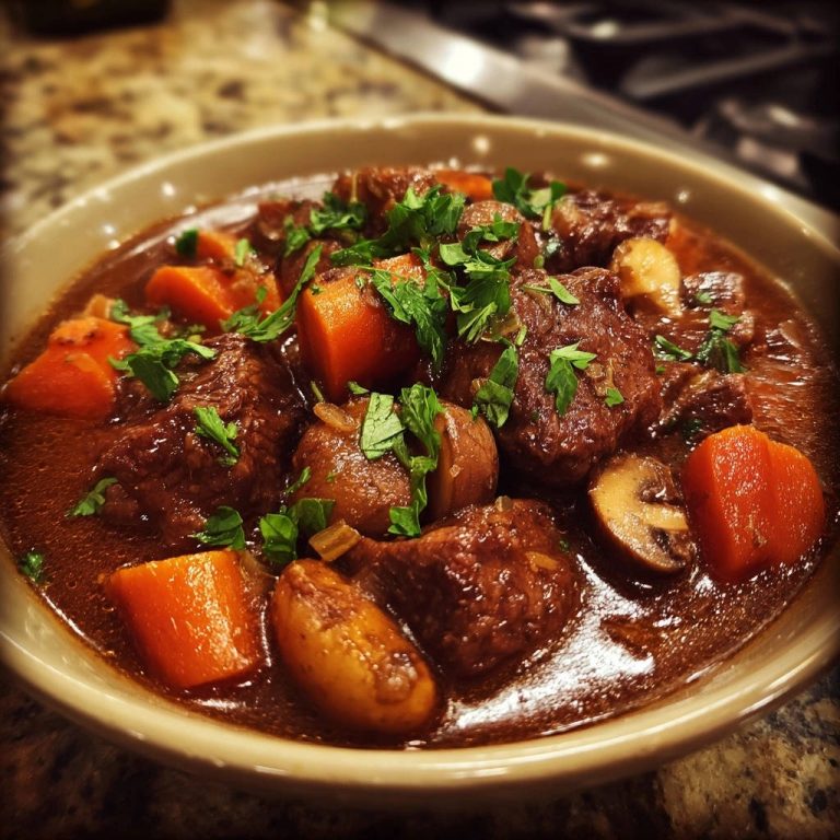 Deftiger Rindereintopf: Zartes Fleisch, das auf der Zunge zergeht